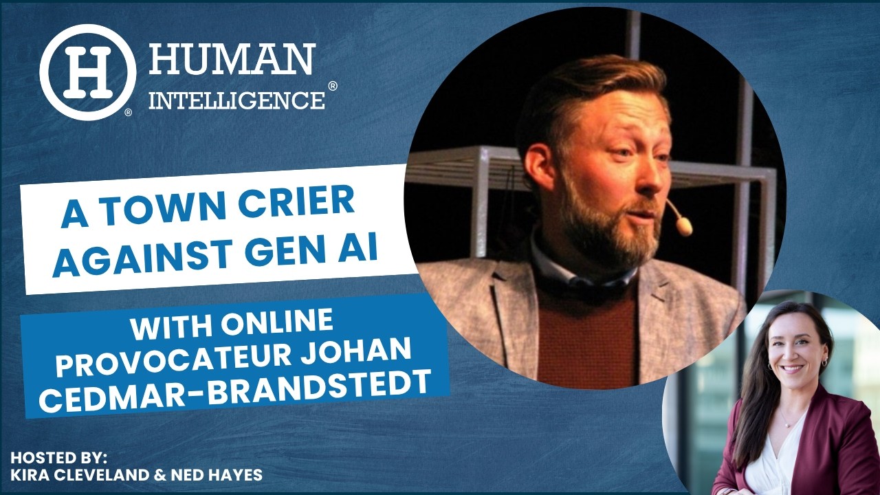 A Town Crier against Gen AI: Provocative Thinker Takes on the Tech Bros