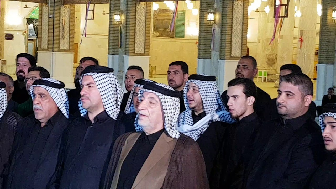 التجمع التاريخي لرواديد النجف الاشرف في مسجد الكوفه  18/4/2018