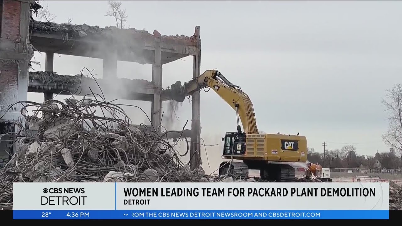 Women leading the team for Packard Plant demolition in Detroit