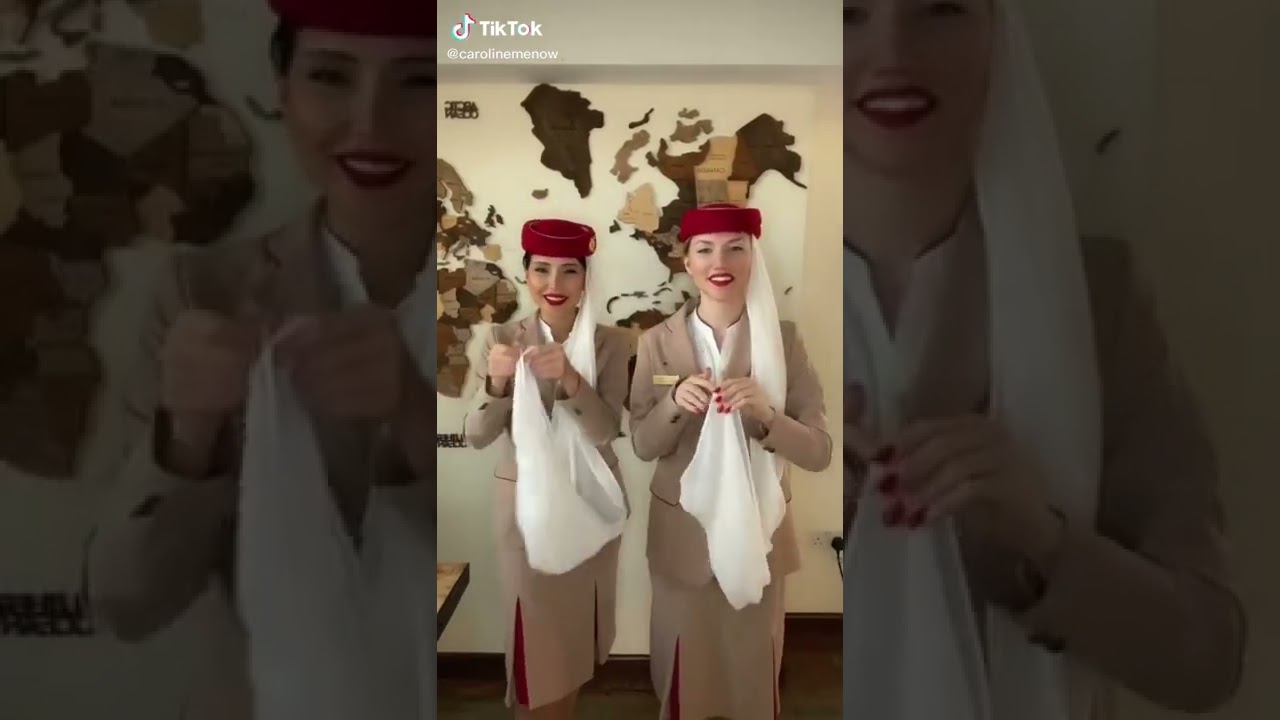 Emirates flight attendant hat #emirates#cabincrew#flightattendant..caroline
