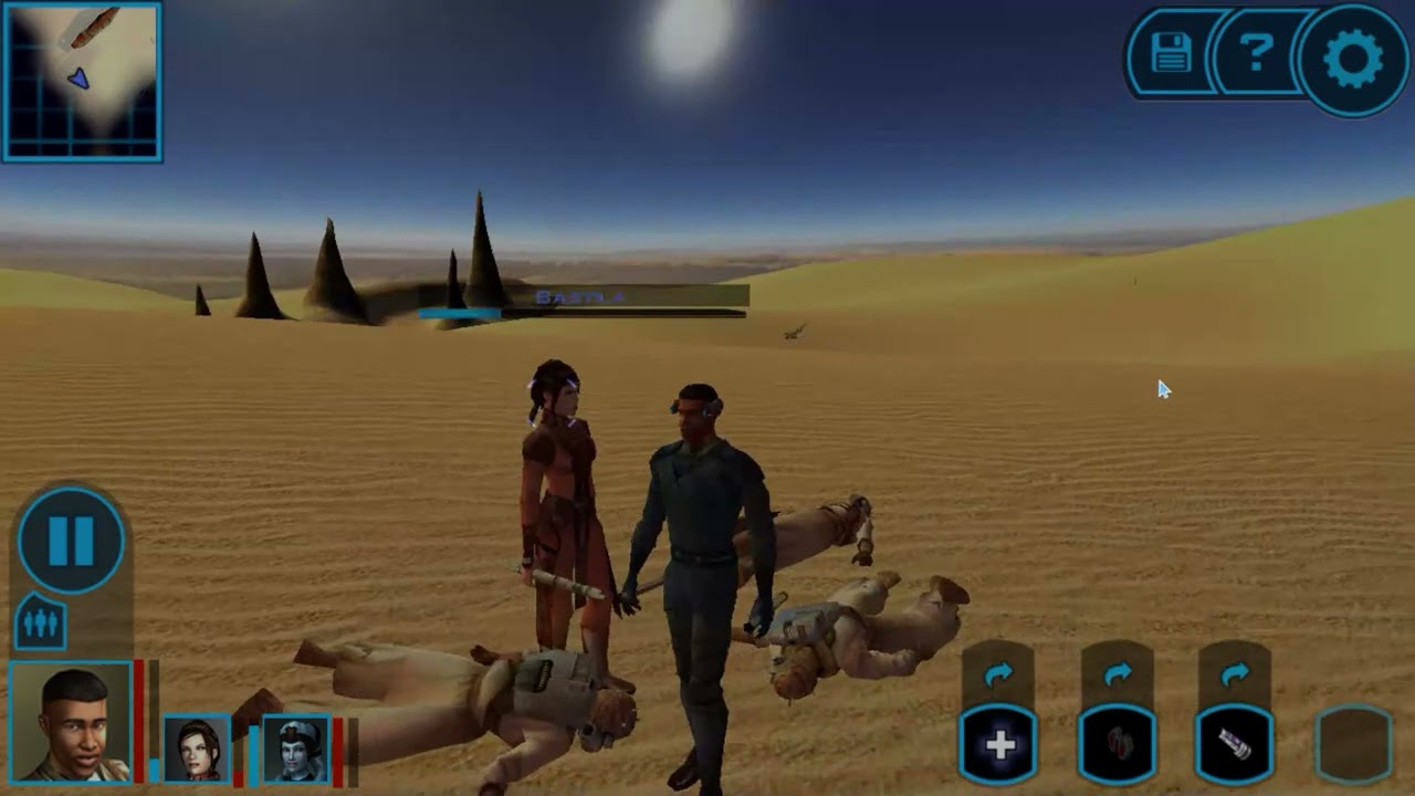 STAR WARS Knights of the old republic going into the Tosken raider settlement