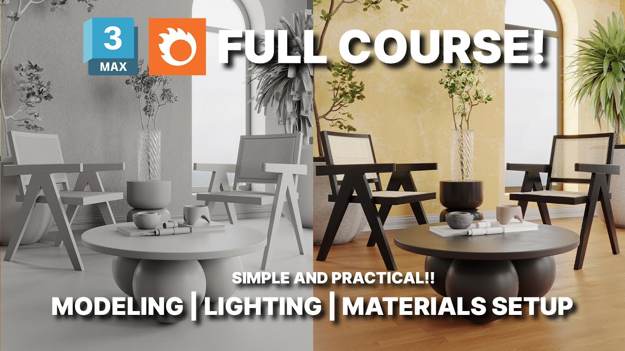 Interior Modeling and Rendering Tutorial [From Zero] | 3ds Max Corona renderer tutorial
