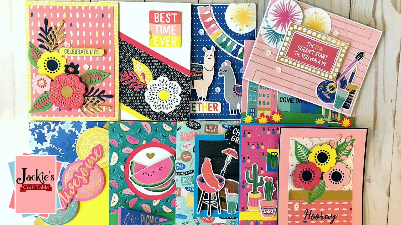 10 Cards, 1 Kit | Spellbinders June Card Kit 2020 | Life is a Party