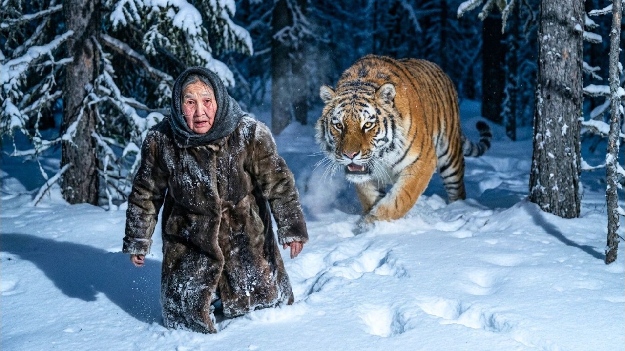 Deadly Siberian Tiger Hunts 90-Year-Old Like Prey at -71°C