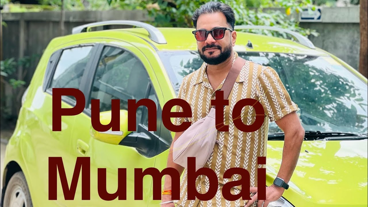 Pune to Mumbai international airport #pune #travel #Mumbai #airport #roadtrip 