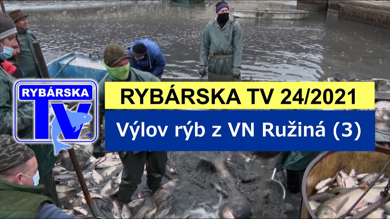 Rybárska Televízia 24/2021 - Výlov rýb z VN Ružiná (3)