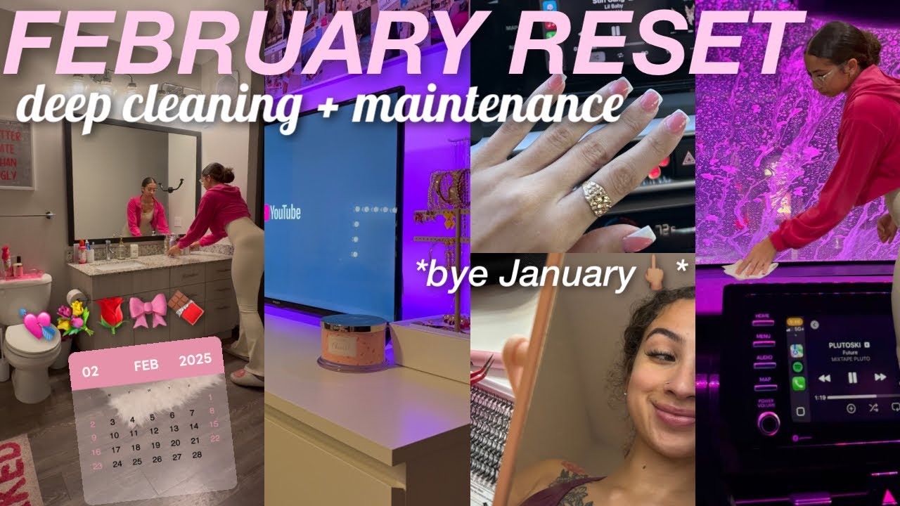 MONTHLY RESET VLOG 💐 | Deep Cleaning My Apartment, New Nails, At-Home Lashes, Car Wash,  + More