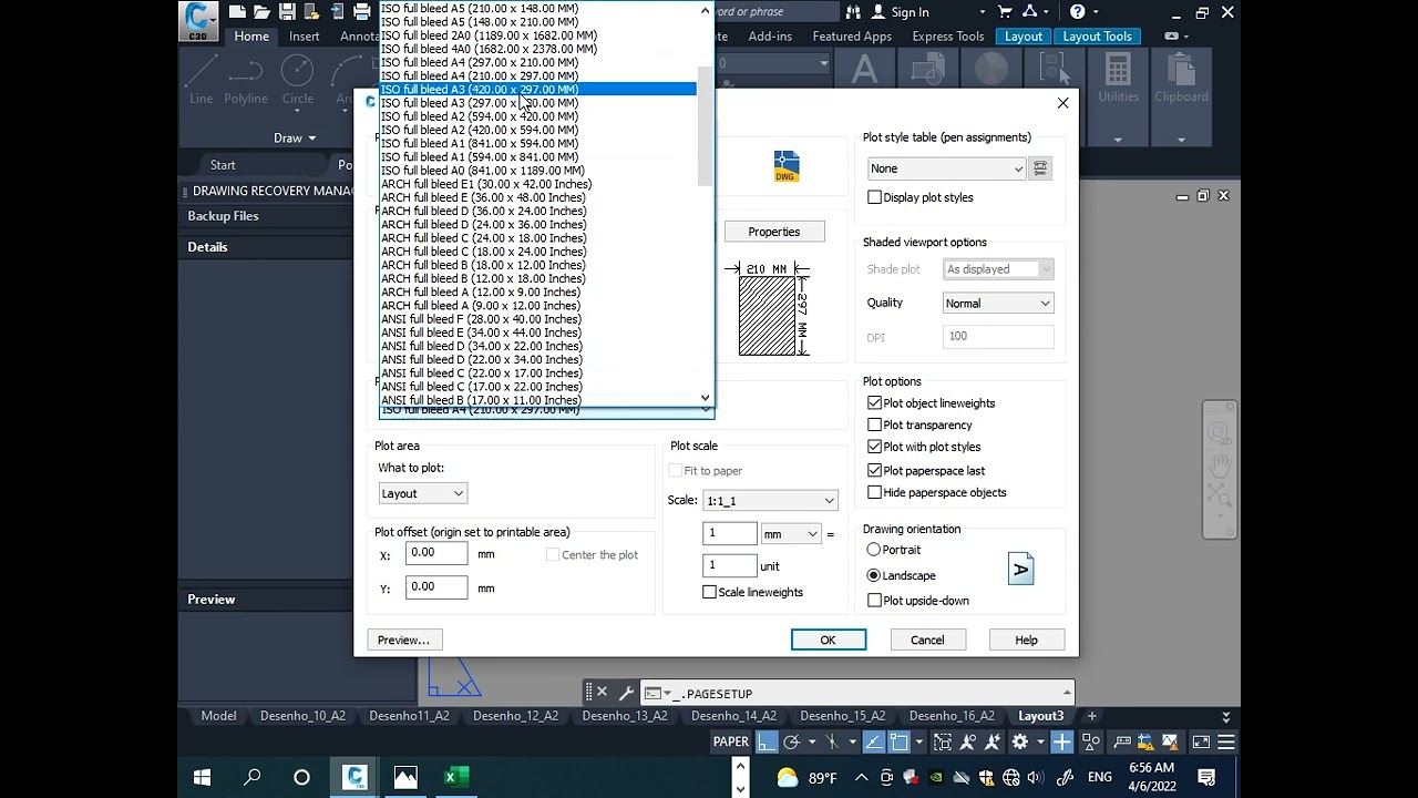 Como trabalhar com prancha de no Autocad