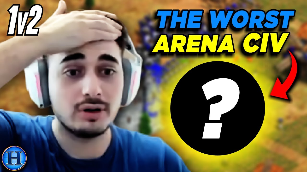 I Used The Worst Arena Civilization vs 2 Players | AoE2