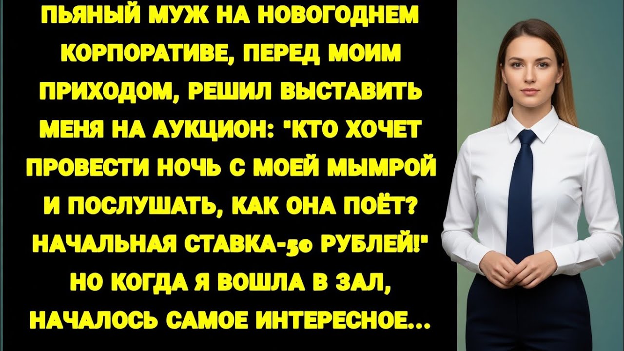 Муж выставил меня на аукцион за 50 рублей — и зал замер, когда я вошла
