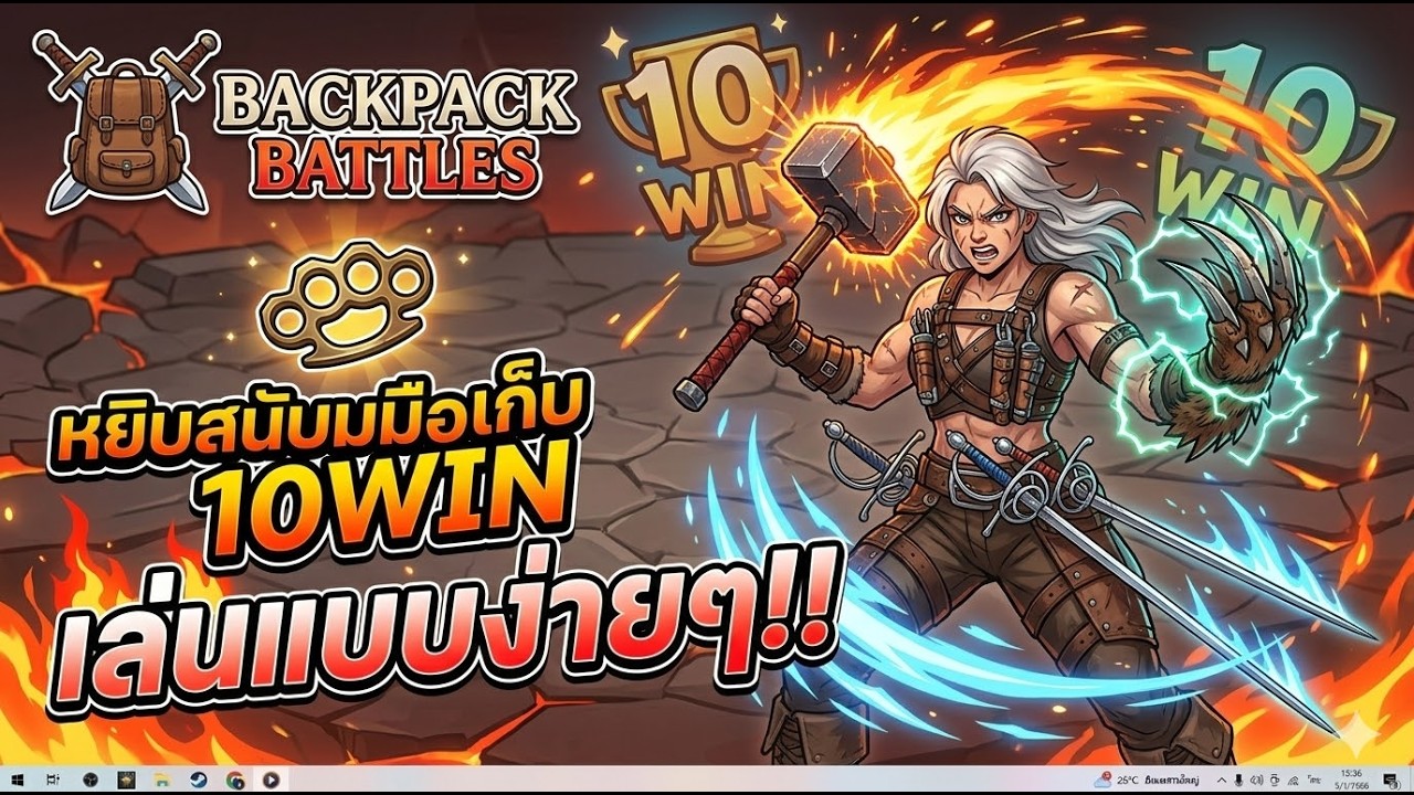 🥊สนับมือต่อยยับ เก็บ 10 WIN แบบง่ายๆ | Backpack Battles : EP556