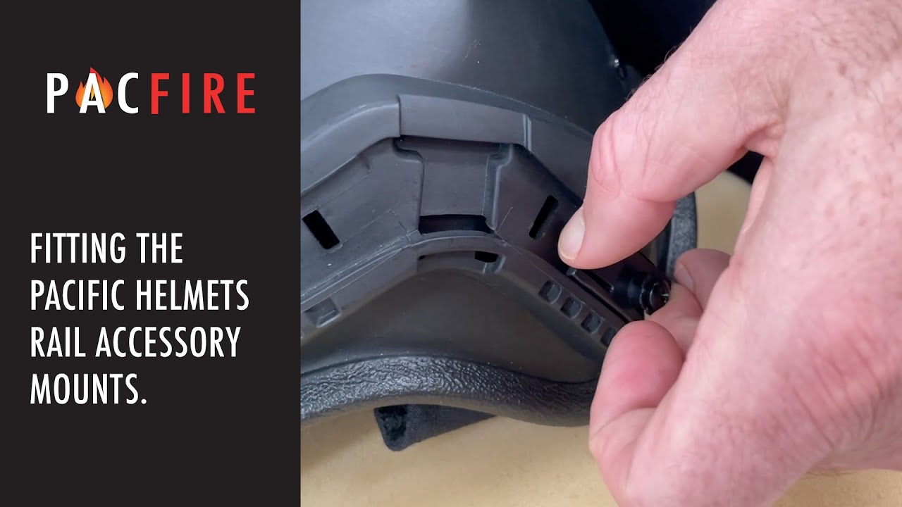 Fitting the Pacific Helmets Rail Accessory Mounts to a R6L 'Patroller' Tactical Helmet | Pac Fire
