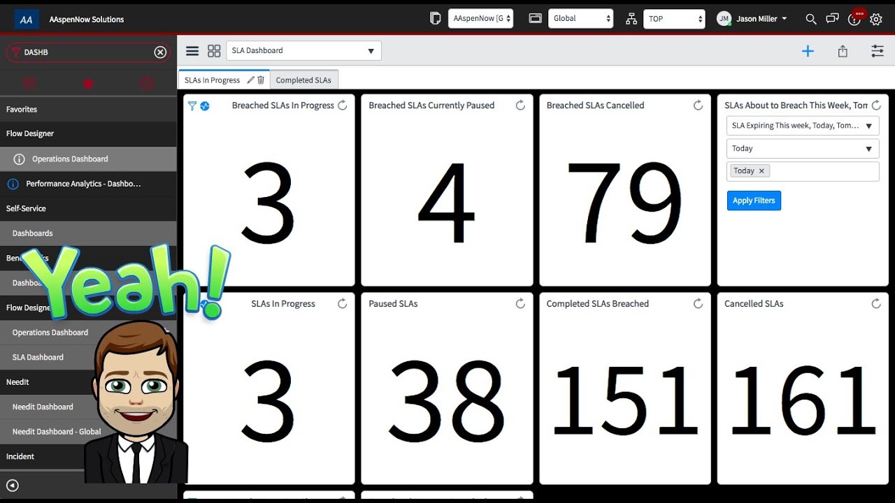 ServiceNow - Dashboards and Performance Analytics in a Domain Separated Environment in London