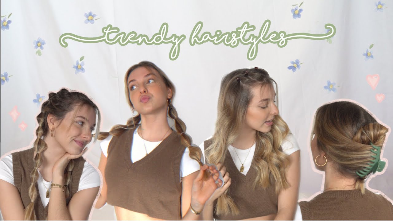 TRENDY AESTHETIC HAIRSTYLES pinterest inspired || By Sofia Oliveira