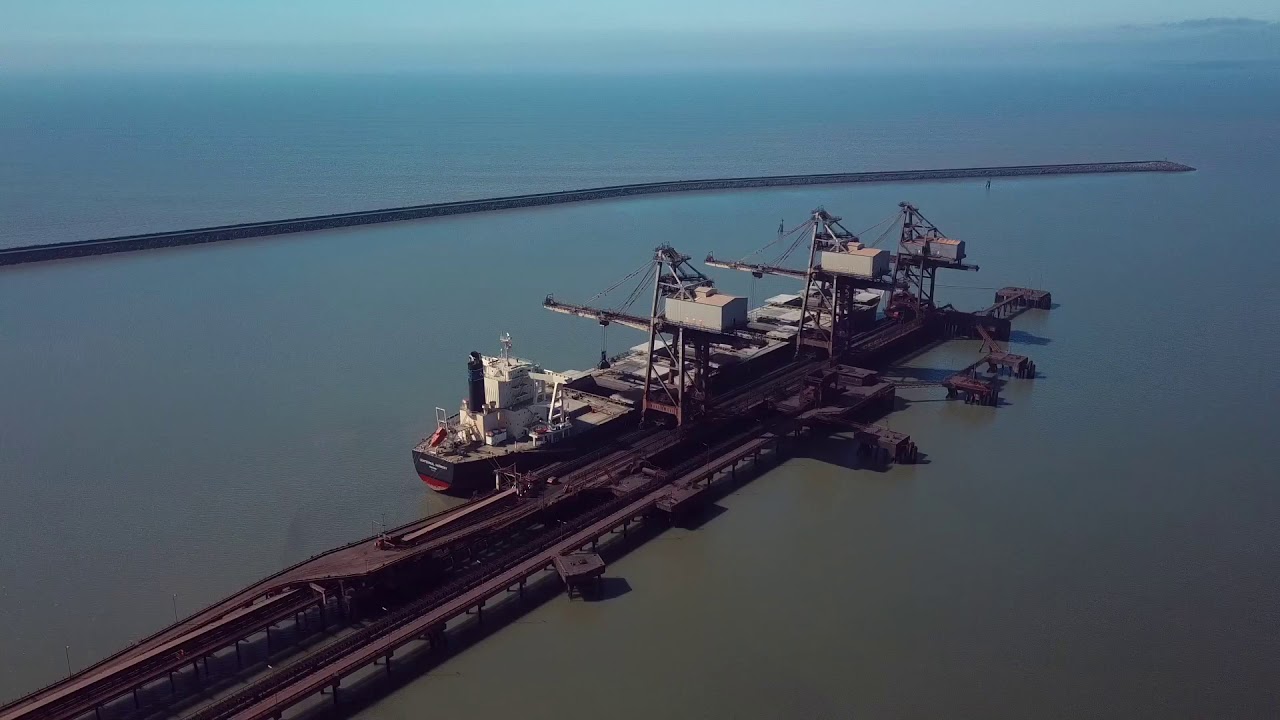 Morfa Beach harbour port talbot Mavic pro drone