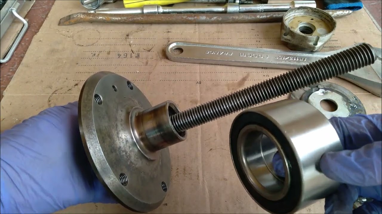 COMO COLOCAR UN RODAMIENTO DE RUEDA CON HERRAMIENTA CASERA