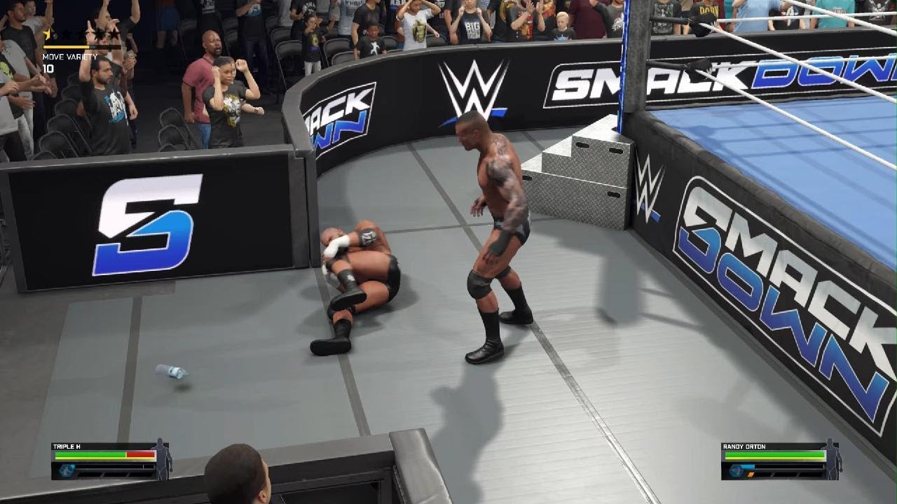 WWE 2K25 Triple H and Randy Orton fight