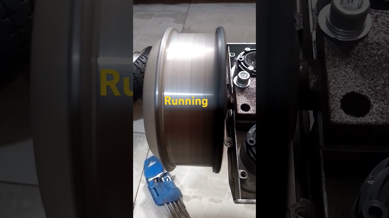 Hoverboard motor wheel speed testing.
