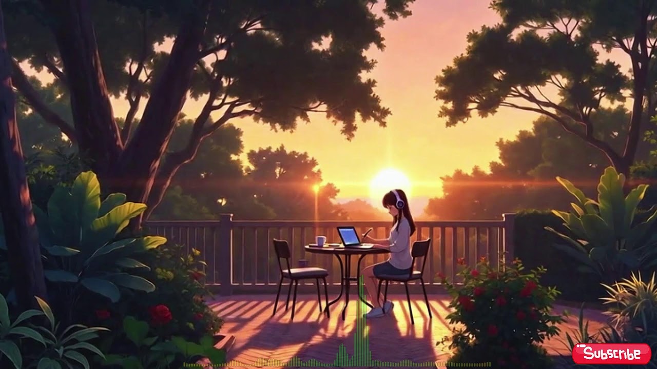 Need Peaceful Focus? Soft Lofi Sunset 🎧 Live Chill Beats