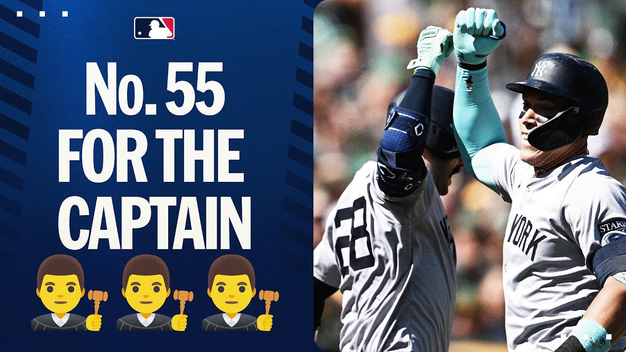 5 AWAY FROM 60! Aaron Judge hits home run No. 55 on the season! 👨&zwj;⚖️
