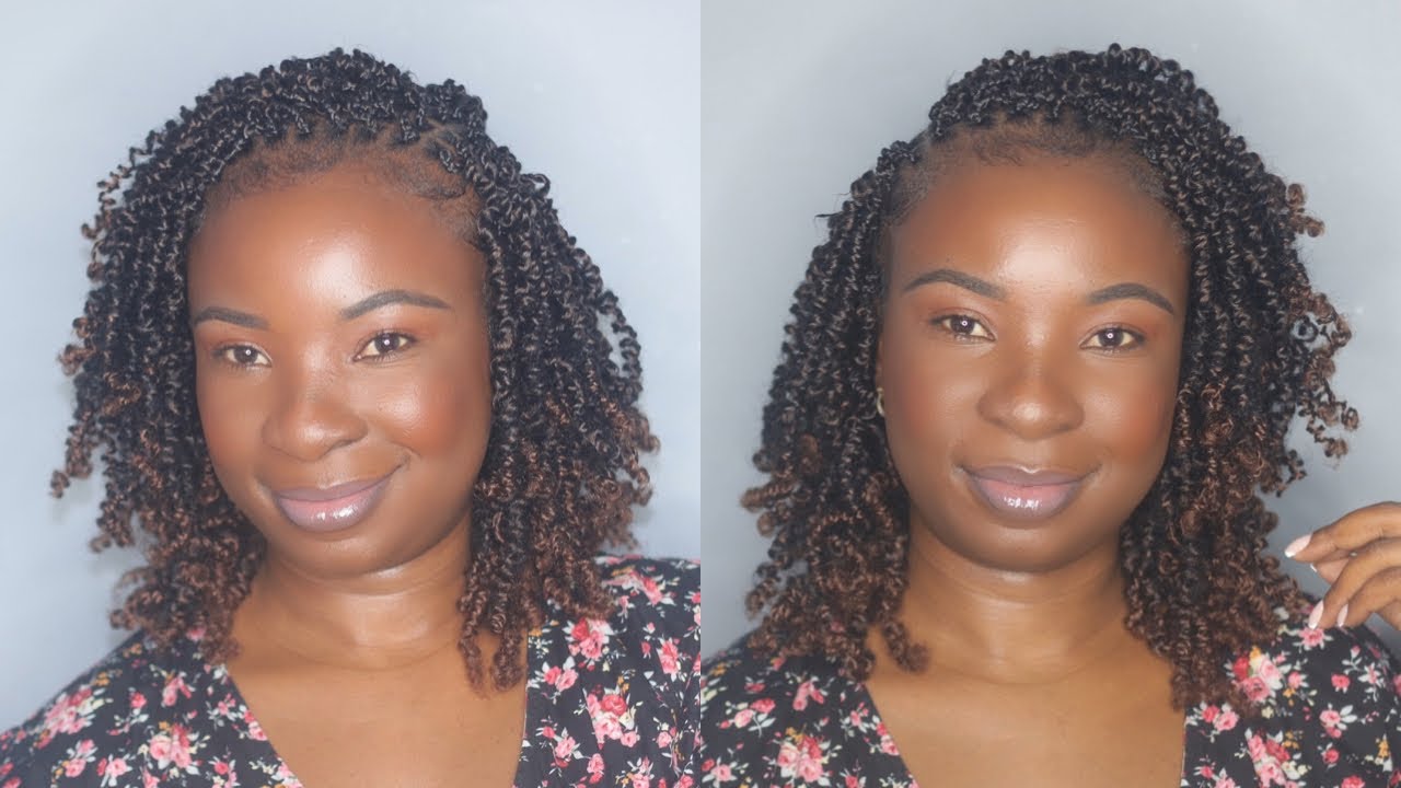 How To DIY Short Spring Twist Tutorial | No Rubber Bands, No Crotch Method Protective Style