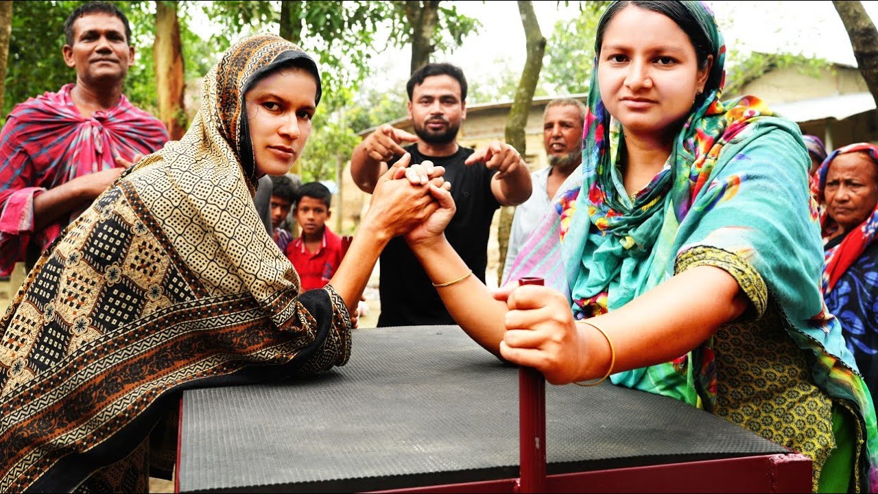 মহিলাদের পাঞ্জা লড়াই || Women's armwrestling! @Voice of Armwrestling