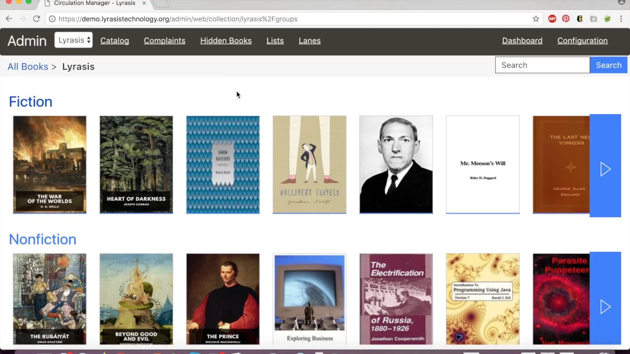 LYRASIS SimplyE Pilot: How to Use Lists and Lanes in the Library Simplified Circulation Manager
