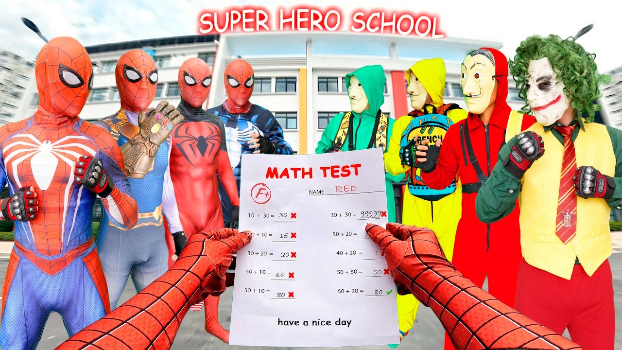 SPIDER-MAN CLASS in DANGER! RED SOLDIERS ESCAPE SMILING WOMAN!