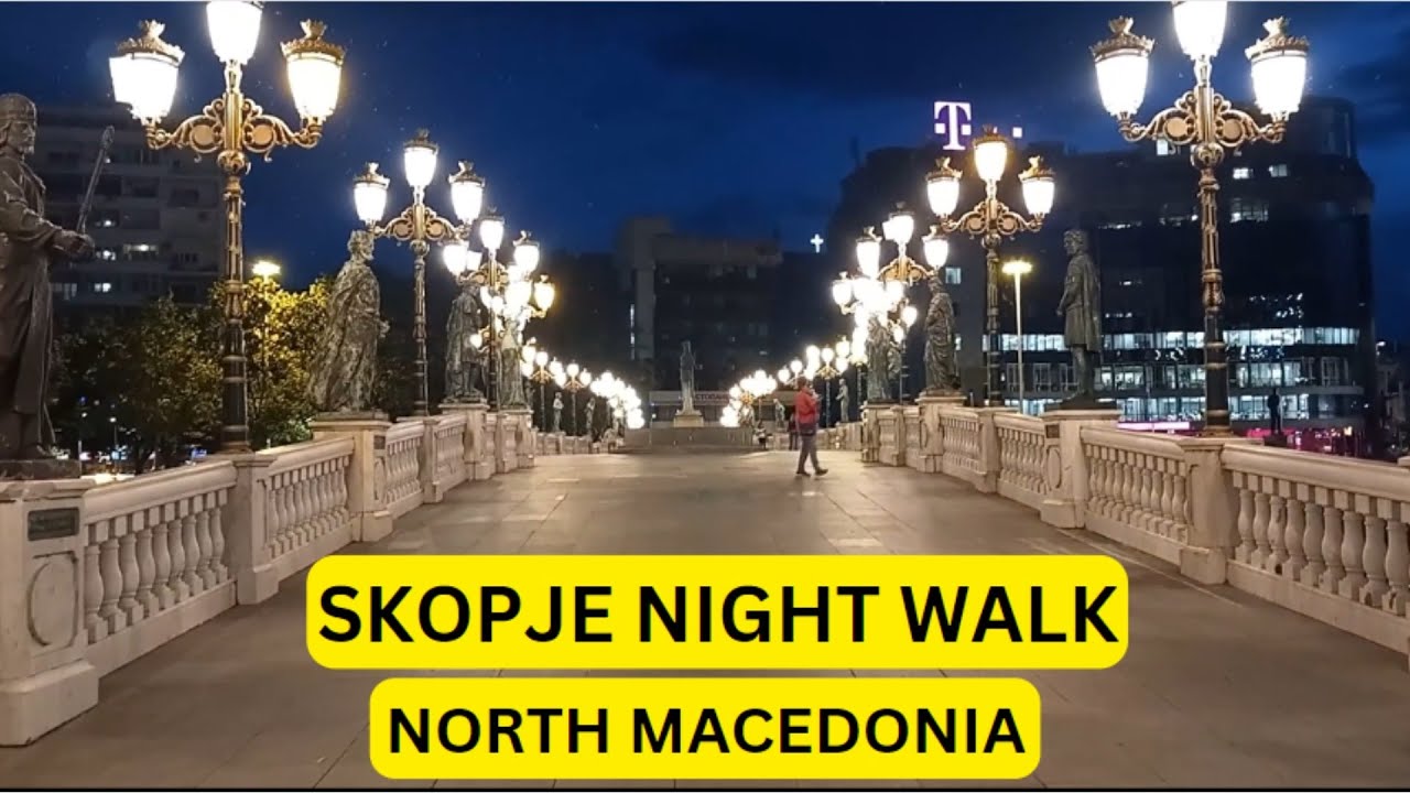 SKOPJE AT NIGHT | NORTH MACEDONIA - 14 | BINU