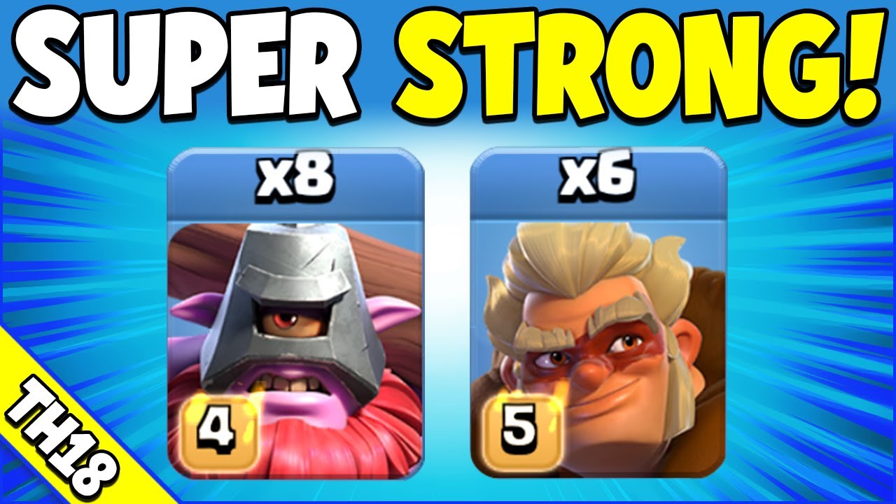Druids + Throwers = EASY 3 STARS! Best TH18 Attack Strategy (Clash of Clans)