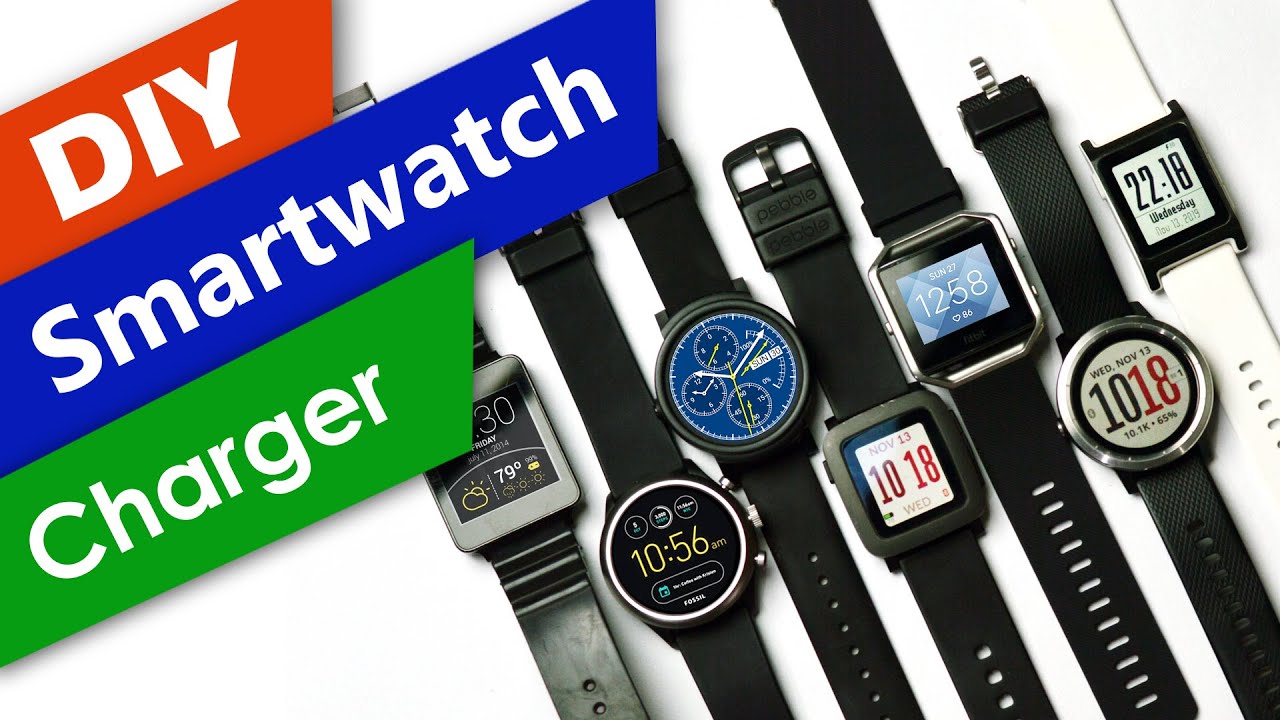 How to make Smartwatch Charger DIY | LG G watch | Fossil  | ticwatch  | Pebble  | Garmin  | Fitbit
