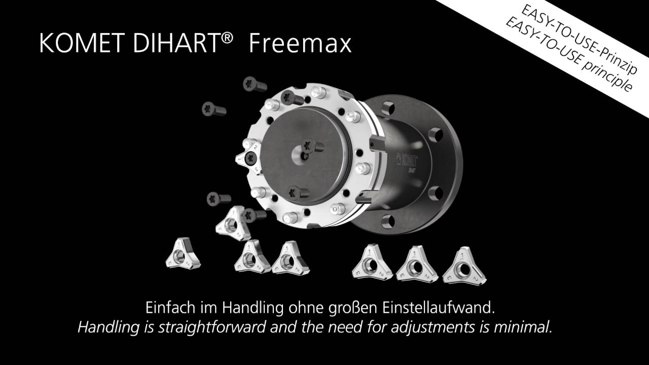KOMET DIHART&reg; Freemax - Reiben mit Wendeschneidplatten-Technologie