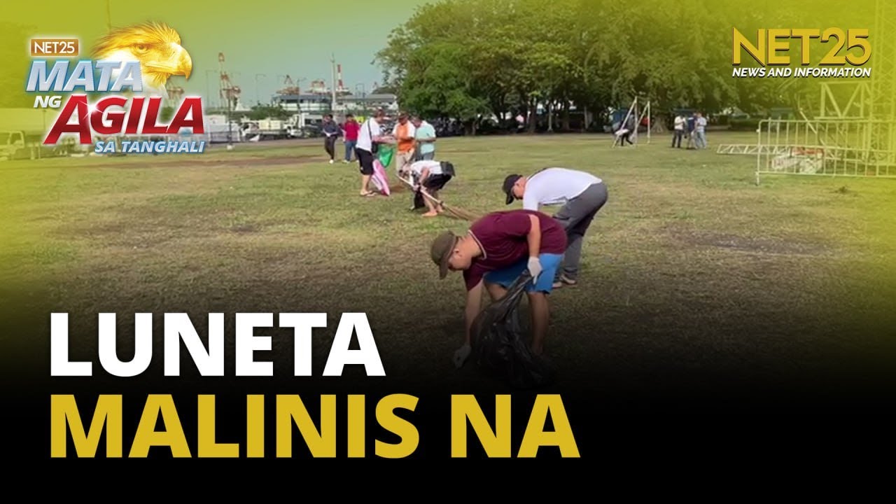 Malinis na iniwan ng raliyista ang bisinidad ng Luneta