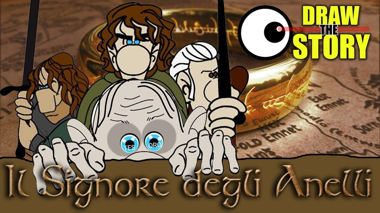La STORIA COMPLETA de IL SIGNORE DEGLI ANELLI in 20 minuti 💍 Draw The Story