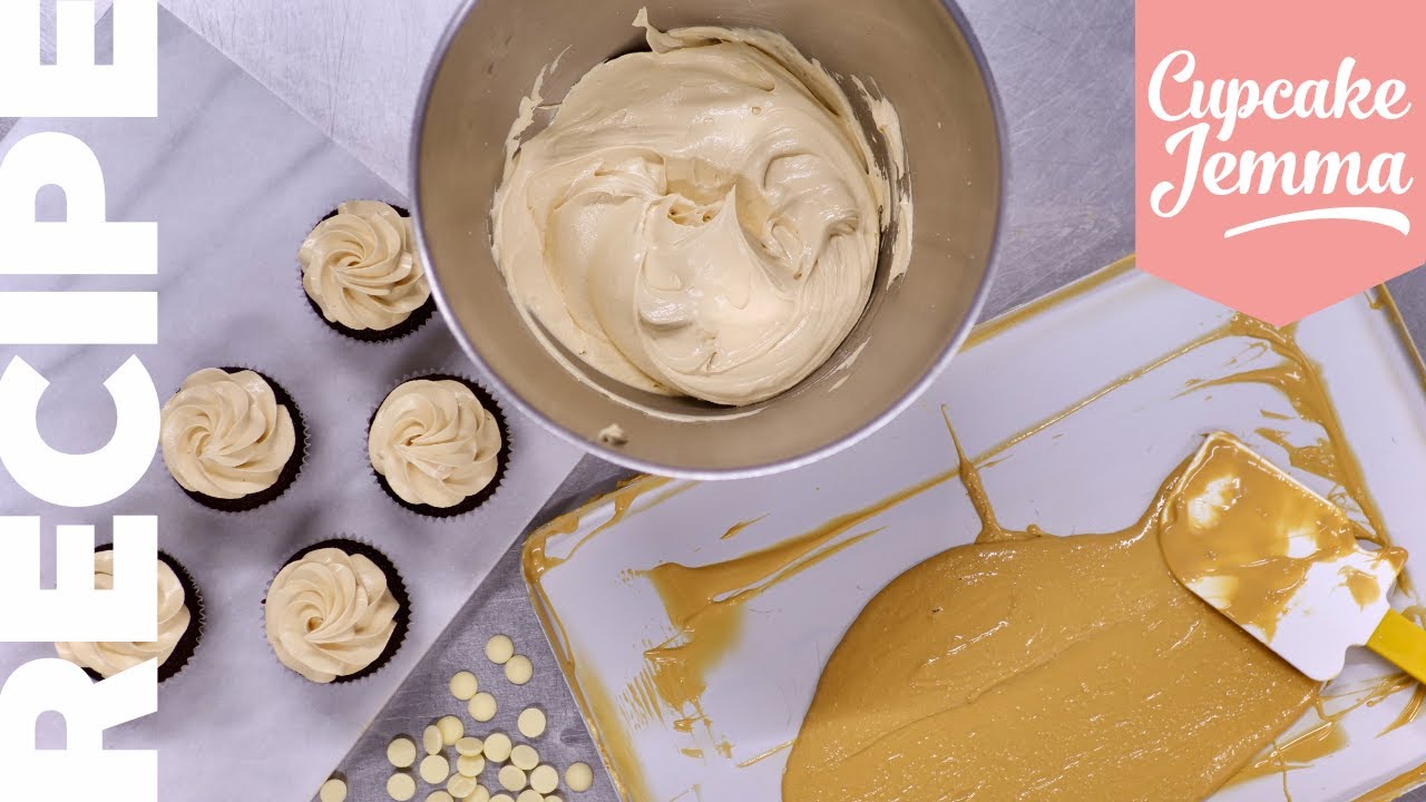 Caramelised White Chocolate Swiss Meringue Buttercream Recipe | Cupcake Jemma