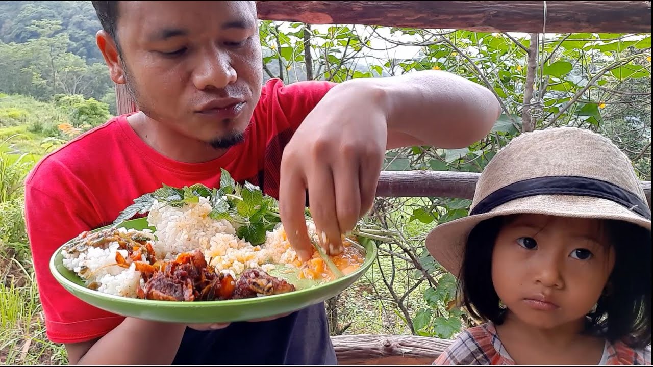 Making of Bamboo Shoot Uti | Ft Nabu (Rose) | Uti Dish Mukbang With Cutie Pie