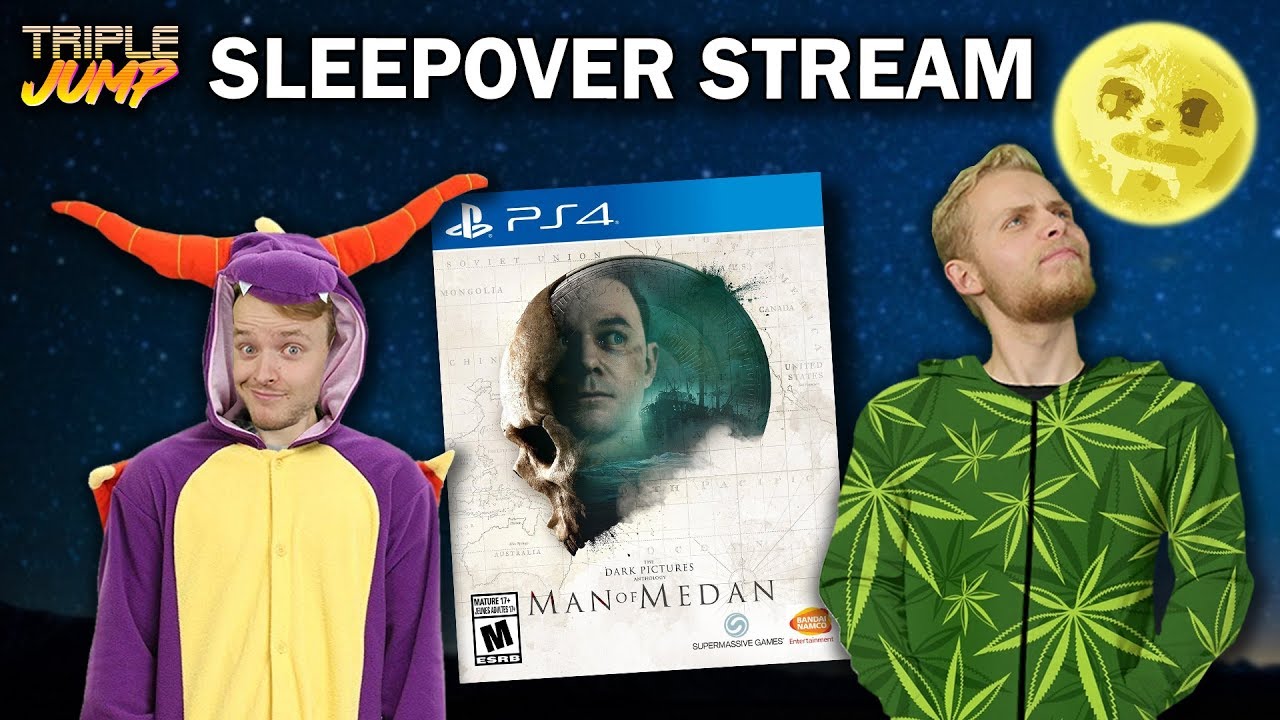TripleJump Sleepover Stream! - The Dark Pictures: Man of Medan  | TripleJump Live
