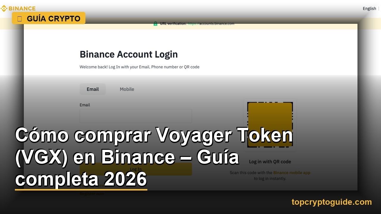 C&oacute;mo comprar Voyager Token (VGX) en Binance &ndash; Gu&iacute;a completa 2026