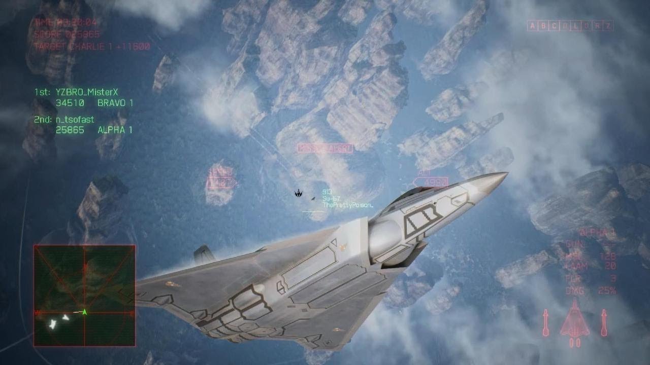 ACE COMBAT 7: Pretty Poison suggested using FB22 LAAM 87k MVP