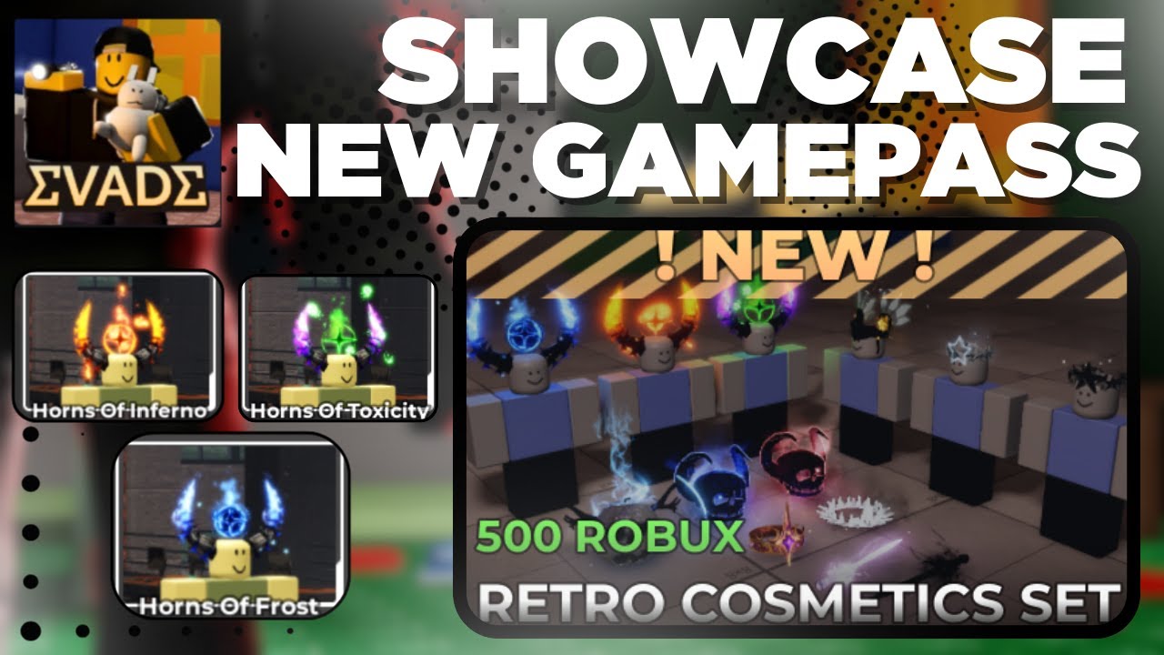 ROBLOX EVADE | Retro Cosmetics Set Gamepass Showcase