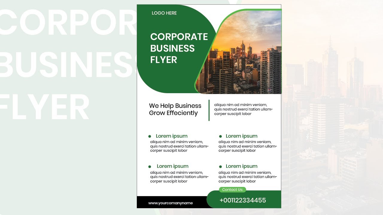 Social Media Flyer Design in illustrator | Graphic Design Tutorial