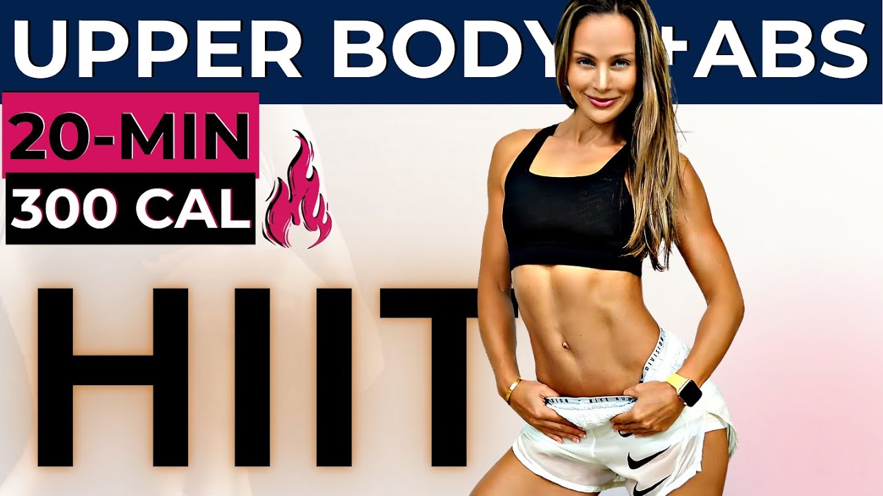 20-МИНУТНАЯ HIIT-ТРЕНИРОВКА ДЛЯ ВЕРХНЕЙ ЧАСТИ ТЕЛА + ПРЕСС (убираем жир с подмышек, спины, живота...