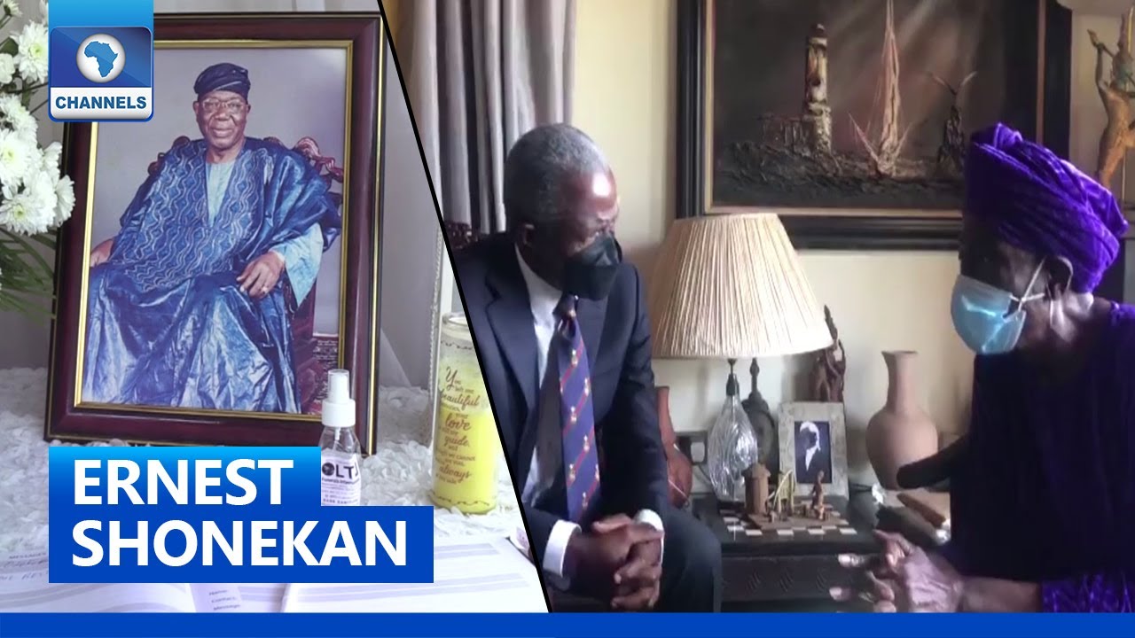 Ernest Shonekan: VP Osinbajo Visits Family In Lagos