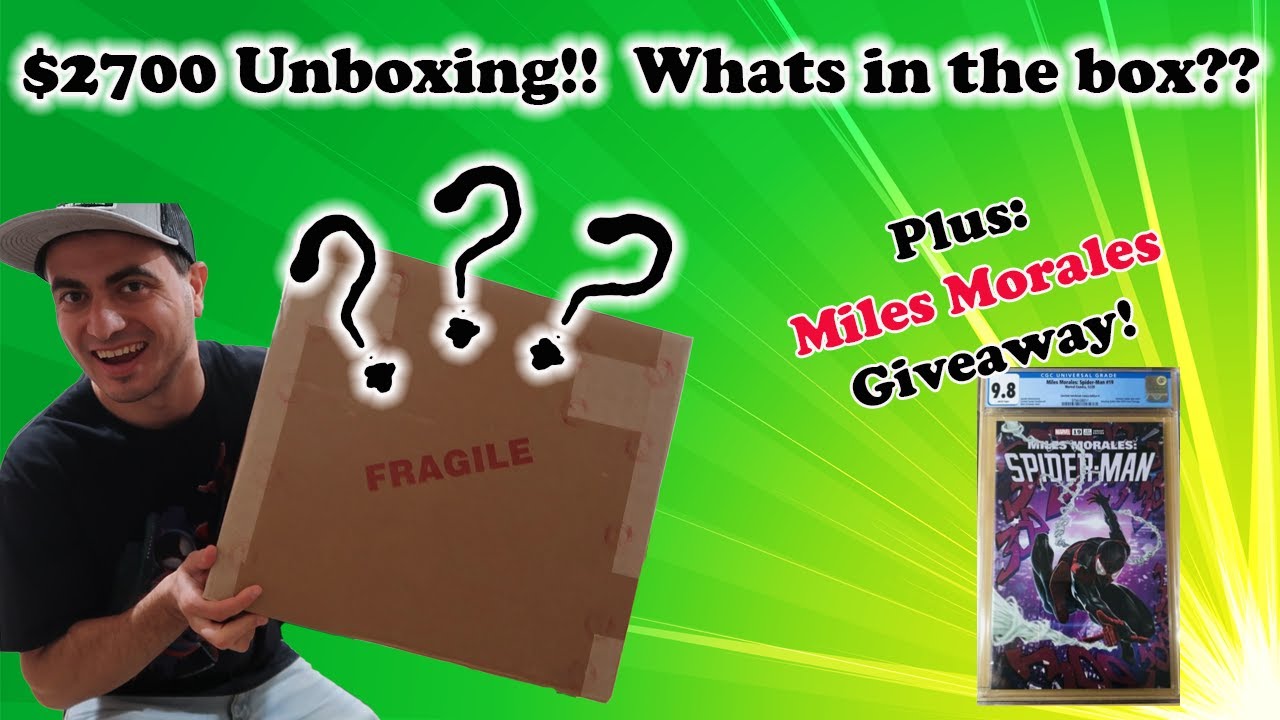 CGC Unboxing - How Much Profit will I Make Flipping These Comics? Plus Miles Morales Slab Giveaway!