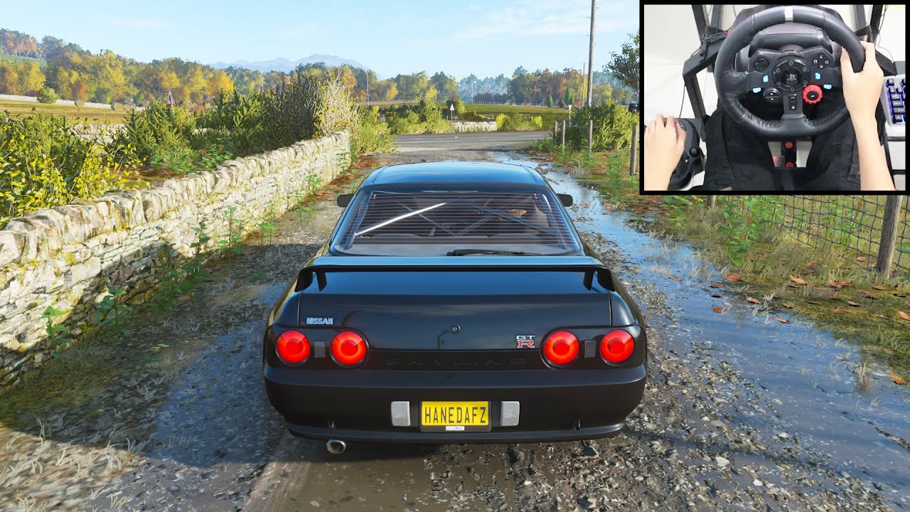 Nissan Skyline R32 GTR with Sequential Gearbox - Forza Horizon 4 | Logitech g29 gameplay