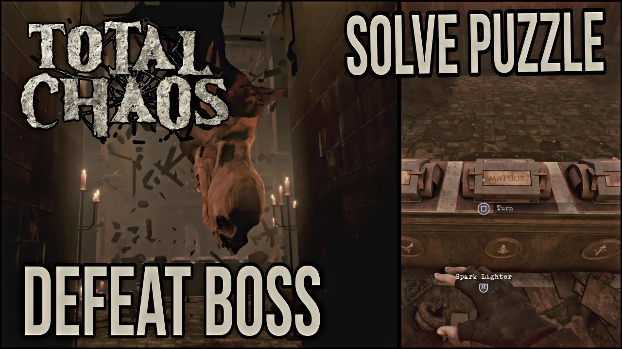 Solving the Puzzle & Defeating the Boss in the Library in Total Chaos l Location of Missing Plate  