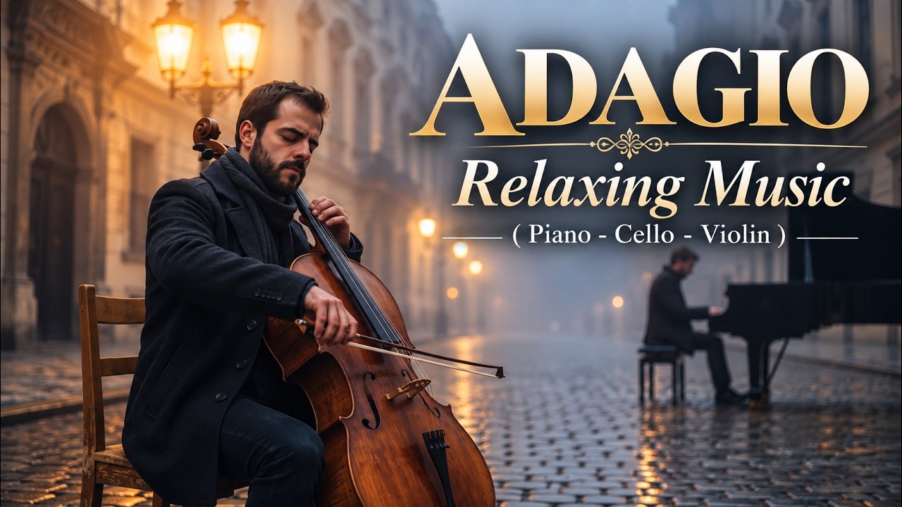 Relaxing Music Best Adagio Rachmaninoff Style Piano & Cello | Deep Focus Study,Relaxing ,Stress