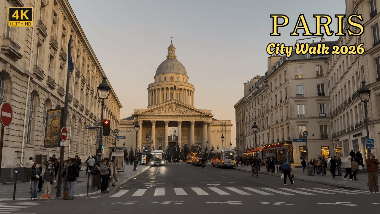 🇫🇷 A Calm Afternoon Walk in Paris 2026 | Saint-Germain to the Panthéon (4K, Real Sounds)