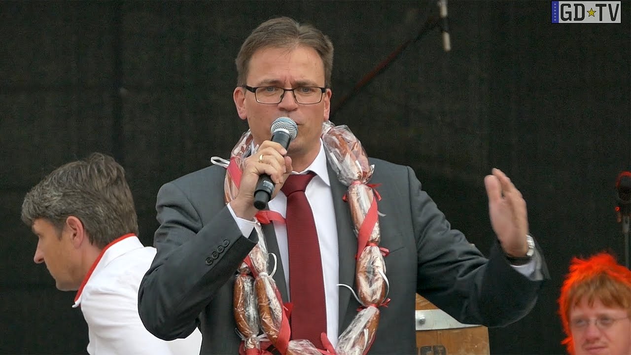 Bürgermeister Dr. Bläse eröffnet das Gmünder Stadtfest | Fassanstich (2015 | Schwäbisch Gmünd)