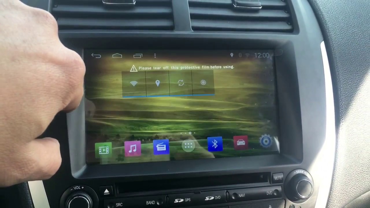 Removal - install andorid car radio Mitsubishi ASX 2015 Quad Core Android Winca S160